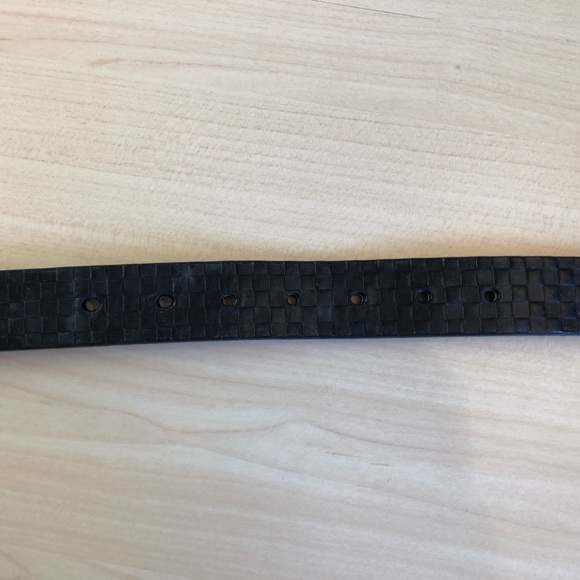 πΆ NWT Mackenzie-Childs Embossed Real Bridle Leather Blk Dog Collar (Size:Large) - Picture 10 of 11